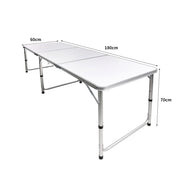 Folding Camping Table Aluminium 180cm