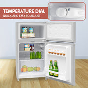 Kolner 105l Portable Upright Fridge Freezer Cooler For Home & Camping
