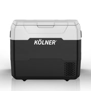 Kolner 50l Fridge Freezer Cooler 12/24/240v Camping Portable Esky Refrigerator - Black