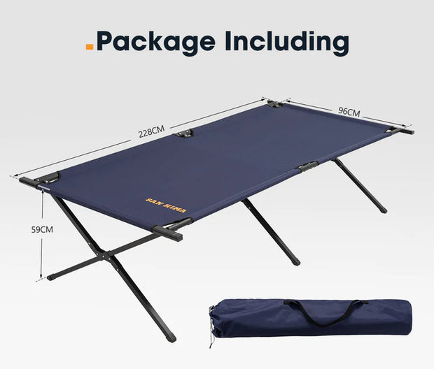 SAN HIMA Folding Camping Bed Portable Light Weight With Carry Bag