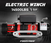14500LBS 12V Synthetic Rope Electric Winch