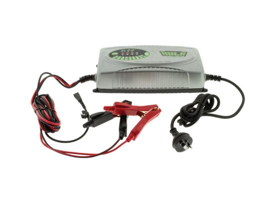 HULK 9 STAGE FULLY AUTOMATIC SWITCHMODE BATTERY CHARGER - 15 AMP 12/24V