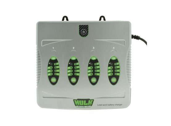 HULK 4 BANK 5 STAGE FULLY AUTOMATIC BATTERY CHARGER - 4 X 4 AMP 12V