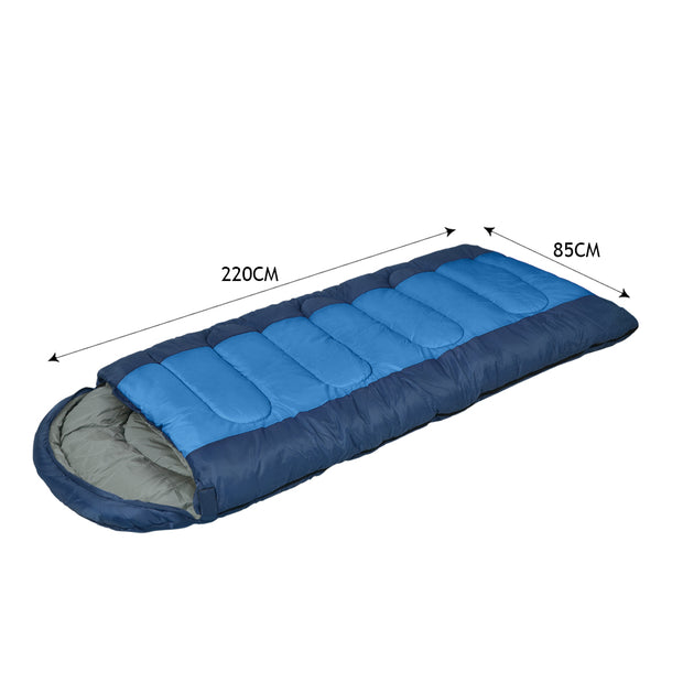 Mountview Sleeping Bag Single Bags Thermal -20 deg
