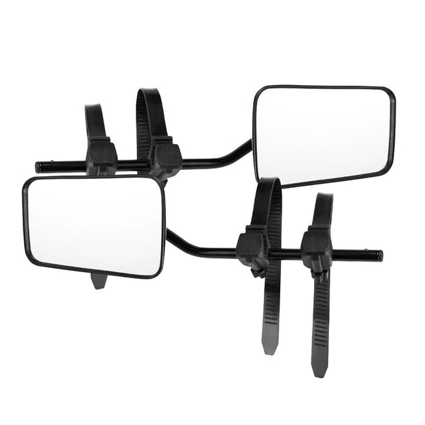 SAN HIMA Pair Towing Mirrors Universal Multi Fit Clamp On