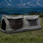 Mountain View King Single Swag Grey with Carry Bag