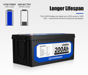 ATEMPOWER 200Ah Lithium Battery LiFePO4