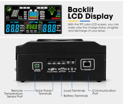DC MONT 40Amp MPPT Solar Charge Controller 12V/24V/36V/48V Battery Regulator with Bluetooth