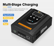 DC MONT 60Amp MPPT Solar Charge Controller 12V/24V/36V/48V Battery Regulator with Bluetooth