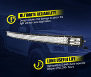 Lightfox 50inch Led Light Bar 1 Lux @ 698M IP68 39,800 Lumens