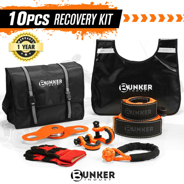 BUNKER INDUST 4WD Complete Recovery Kit 10PCS