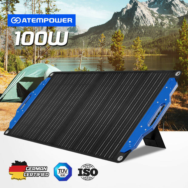 ATEM POWER 12V 100W Folding Solar Panel (Lithium Compatible)