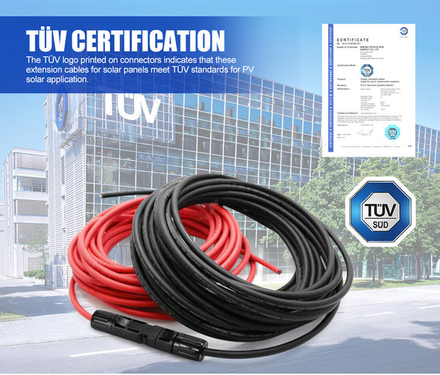 ATEM POWER 2x 5m Extension Cable Wire 6mm²