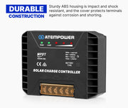 Atem Power 20A MPPT Solar Charge Controller Regulator Lithium Compatible 12V/24V