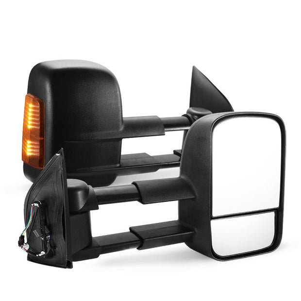 Pair Extendable Towing Side Mirrors for Nissan Pathfinder MY 2003-2013