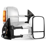 Pair Chrome Towing Extendable Side Mirrors for Holden Colorado RG MY2013-MY2020