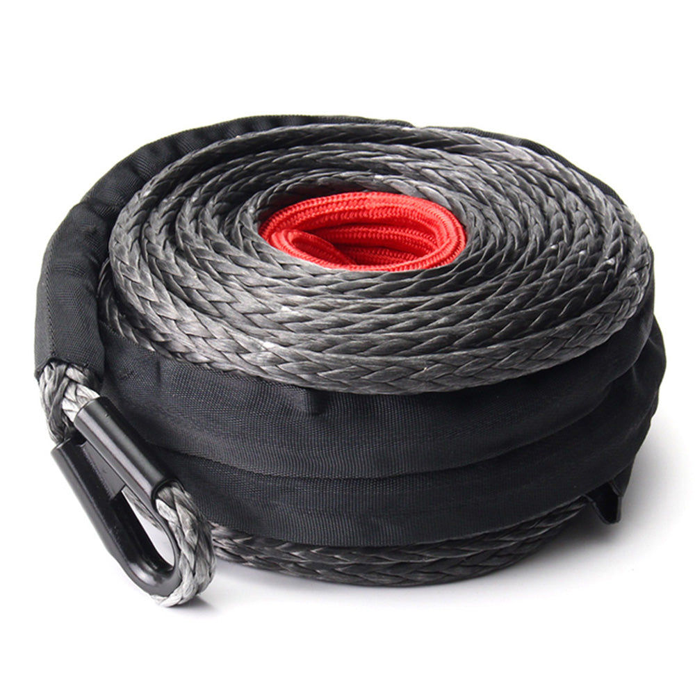 10mm X 30m Dyneema SK75 Synthetic Winch Rope Hook Aluminium Fairlead Cable  4x4